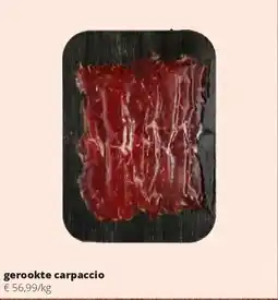 Spar gerookte carpaccio aanbieding
