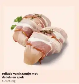 Spar rollade van haantje met dadels en spek aanbieding