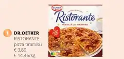 Spar DR.OETKER RISTORANTE pizza tiramisu aanbieding