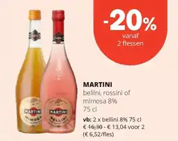 Spar MARTINI bellini 8% 75 cl aanbieding