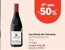Spar Les Hauts de Cairanne AOP Frankrijk rood 75 cl aanbieding