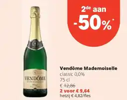 Spar Vendôme Mademoiselle classic 0,0% 75 cl aanbieding