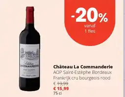 Spar Château La Commanderie AOP Saint-Estèphe Bordeaux Frankrijk cru bourgeois rood aanbieding
