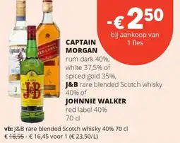 Spar CAPTAIN MORGAN aanbieding