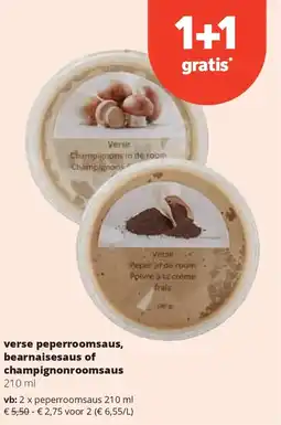 Spar verse peperroomsaus, bearnaisesaus of champignonroomsaus 210 ml aanbieding