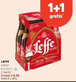 Spar LEFFE winter 6 x 33 cl + lg aanbieding