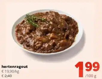 Spar hertenragout aanbieding