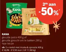 Spar RANA gevulde pasta 400 g aanbieding