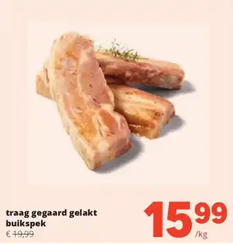 Spar traag gegaard gelakt buikspek aanbieding
