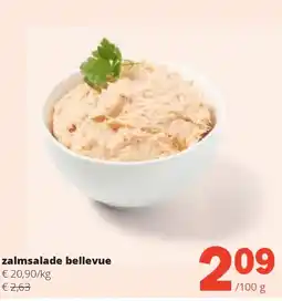 Spar zalmsalade bellevue aanbieding