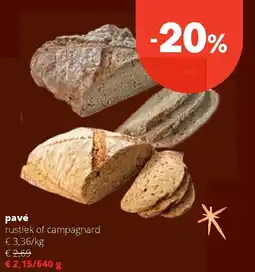 Spar pavé aanbieding