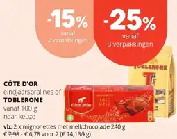 Spar CÔTE D’OR aanbieding