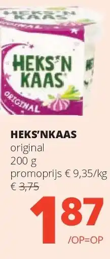 Spar HEKS’NKAAS original 200 g aanbieding