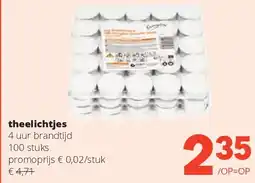 Spar theelichtjes aanbieding