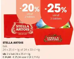 Spar STELLA ARTOIS aanbieding