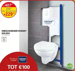 Brico Grohe Inbouwreservoirset Solido aanbieding