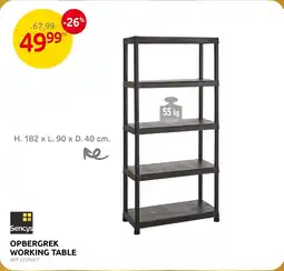 Brico Sencys Opbergrek Working Table aanbieding