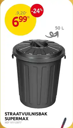 Brico Straatvuilnisbak supermax aanbieding