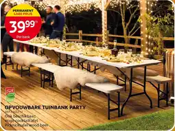 Brico Opvouwbare tuinbank party aanbieding