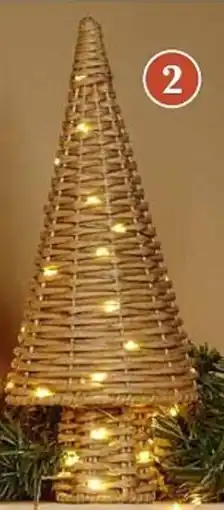 Brico Kerstboom met Led Lichtjes aanbieding
