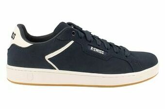 Berca Shoes k.swiss Sneaker Laag Heren Clean Court Suede Memory Foam Comfort Footbed - Blauw aanbieding