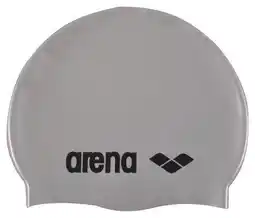 Decathlon ARENA Cap CLASSIC Silicone Silver/black aanbieding