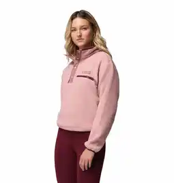 Decathlon Fleecevesten Truien Dames - COLUMBIA Helvetia II Cropped Half Snap Fleece aanbieding