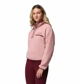 Decathlon Fleecevesten Truien Dames - COLUMBIA Helvetia II Cropped Half Snap Fleece aanbieding