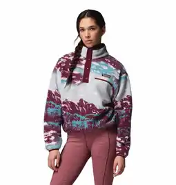 Decathlon Fleecevesten Truien Dames - COLUMBIA Helvetia II Printed Cropped Half Snap aanbieding