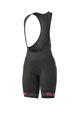 Decathlon Alé Traguardo Women's Bib Shorts Black / Fluo Pink aanbieding