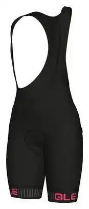 Decathlon Alé Traguardo Women's Bib Shorts Black / Fluo Pink aanbieding