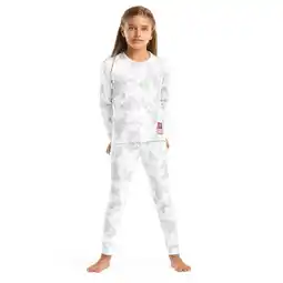 Decathlon Kinderen Wintersport Meisjes thermo ondergoed Magic Ice-G Wit aanbieding