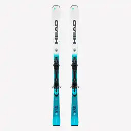 Decathlon Pisteski's met bindingen voor heren WC Rebels e.XSR blauw/wit aanbieding