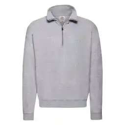Decathlon Heren Klassiek Sweatshirt met Ritssluiting (Heide Grijs) aanbieding