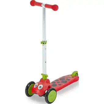 Decathlon 3-wiel kinderstep SCOOTIE BUG SPOT Rood aanbieding
