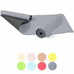 Decathlon Yoga Mat - Pilates Mat - TPE - 180 x 60 x 0,6 cm - Grijs aanbieding