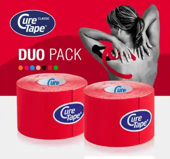 Decathlon CureTape Classic Kinesiotape - Set oferta especial - Rood aanbieding