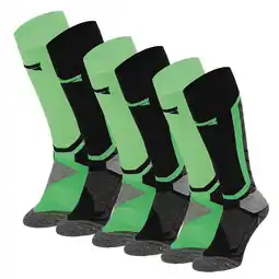 Decathlon Xtreme Snowboard Sokken 6-pack Multi Green aanbieding