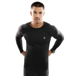 Decathlon Heren Fitness shirt met lange mouwen Key Zwart aanbieding