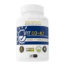Decathlon Vit D3+K2 4000UI - 90 Tabletten IO.Genix aanbieding
