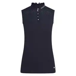 Decathlon Mouwloos rij poloshirt voor meisjes Imperial Riding Camee aanbieding