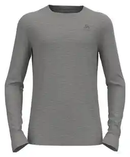Decathlon Odlo Merinos 200 Natural Grey Long Sleeve Baselayer aanbieding