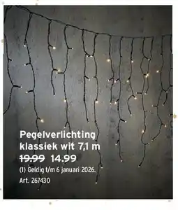 GAMMA Pegelverlichting klassiek wit 7,1 m aanbieding