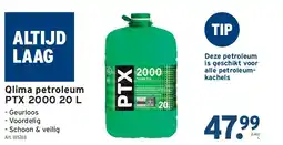 GAMMA Qlima petroleum PTX 2000 20 L aanbieding