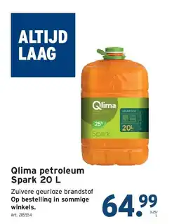 GAMMA Qlima petroleum Spark 20 L aanbieding