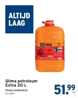 GAMMA Qlima petroleum Extra 20 L aanbieding