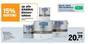 GAMMA Binnenlak 750 ml aanbieding