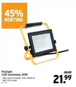 GAMMA Prolight LED werklamp 30W aanbieding