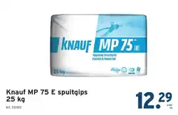 GAMMA Knauf MP 75 E spuitgips 25 kg aanbieding