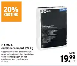 GAMMA GAMMA egaliseercement 25 kg aanbieding